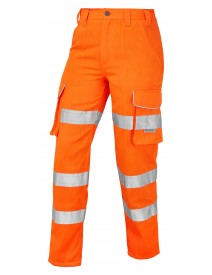 Leo Pennymoor Women’s Polycotton Trousers - Orange - Regular